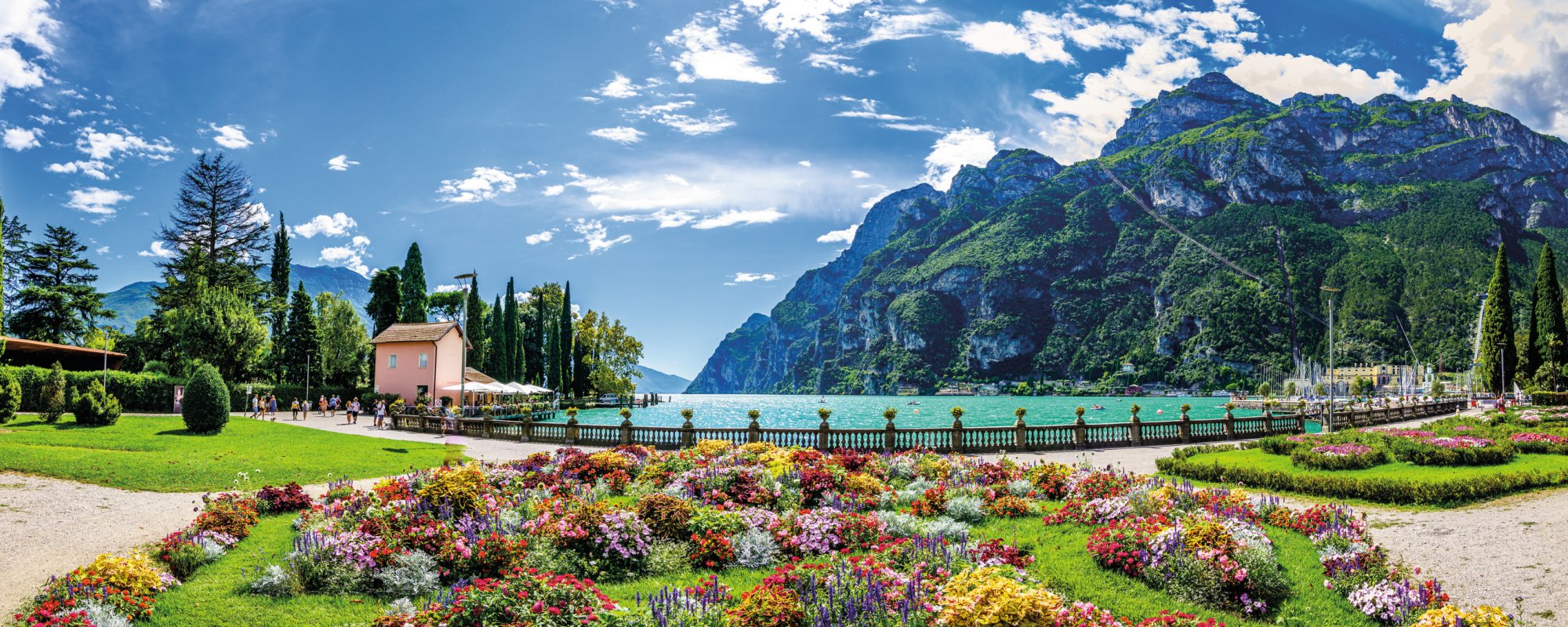 Riva del Garda - Panorama von den Gärten