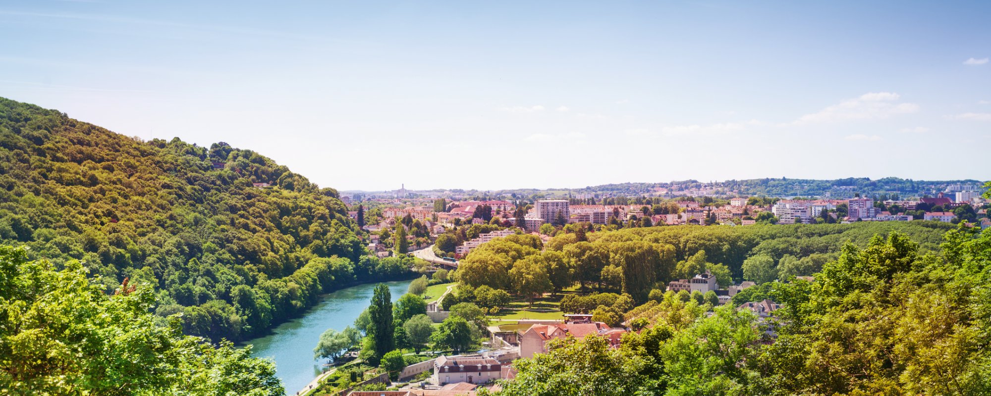 Besancon von oben mit Doubs